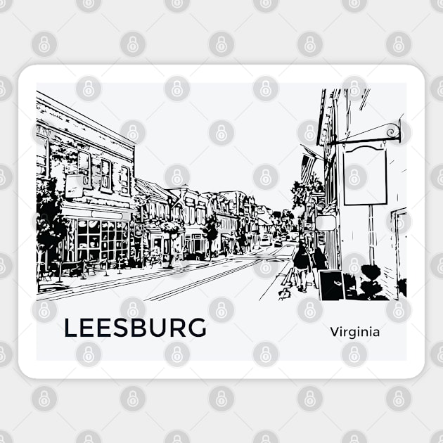 Leesburg Virginia Magnet by Lakeric